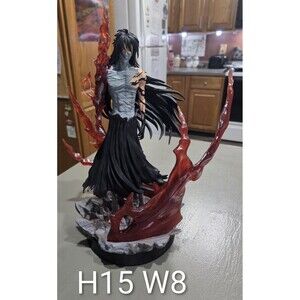 Anime Bleach Kurosaki Ichigo Getsuga Tenshou Statue Model 41cm Action Figure